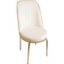 ProBella Gold Mutfak Sandalyesi Yemek Odası Bahçe Balkon Otel Restoran Kafe Sandalyesi