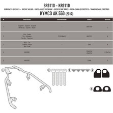 Kymco Ak 550 Ets (17 > 24) Arka Çanta Demiri (Kappa KR6110)