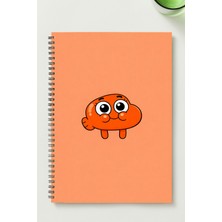 Black-One Darwin  Temalı A5 Metal Spiralli Çizgisiz Kalın Bristol Kapak 50YP 100 Sayfa A5 Darwin Temalı Defter