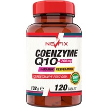 Nevfix Koenizm Q10 200 Mg Karamuk Resveratrol 120 Tablet
