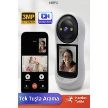 Neffo Bebek Kamerası Hareket Algılama Monitörlü Full Hd Smart Ip Güvenlik Kamerası