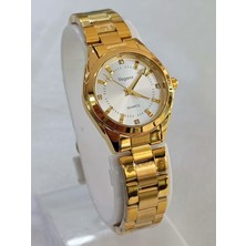 Vegans Çelik Kordonlu, Altın Sarısı, 3 Atm Su Geçirmez, 2 Yıl Garantili Kadın Kol Saati