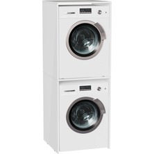 Vitra Shift T20 81018 Çamaşır ve Kurutma Makinesi Dolabı, 67 Cm, Parlak Beyaz