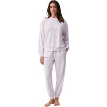 Penye Mood Kadın Lila Pijama Takımı PM9940