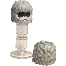 LEGO Minifigür Parçaları: Saç - Hair: Minifigürler Için Kısa Sakallı Geriye Doğru Taranmış Saç Modeli