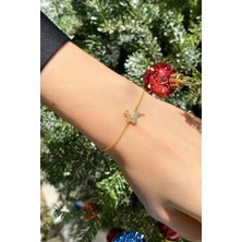 Spossy Silver Jewelry Yılbaşı Temalı Geyik Figürlü Bileklik