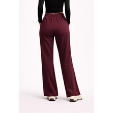 Lollik Kadın Yüksek Bel Bol Palazzo Bol Paça Eşofman Altı - Salaş Günlük Pantolon