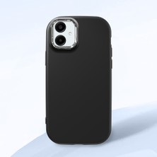 HONTINGA Samsung Galaxy A06 ile Uyumlu Kılıfı Kamera Korumalı Düşüme Önleyici Basitlik Siyah Yumuşak Silikon Telefon Kılıfı K4-0000