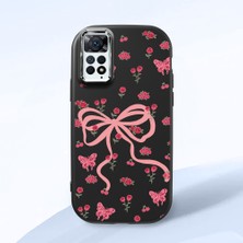 HONTINGA Redmi Note 12 Pro 4g ile Uyumlu Kılıfı Kamera Korumalı Düşüme Önleyici Basitlik Siyah Yumuşak Silikon Telefon Kılıfı Fiyonk Desenli K4-0253