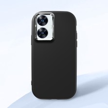 HONTINGA Realme C55 ile Uyumlu Kılıfı Kamera Korumalı Düşüme Önleyici Basitlik Siyah Yumuşak Silikon Telefon Kılıfı K4-0000