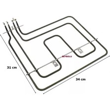 FullYedek 9542 Cdg Beko Uyumlu Fırın Rezistansı 2200 Watt ,  9542CDG Rezistans