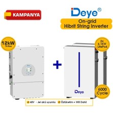 Tsm Deye 12KW On-Grid Hibrit Trifaz Paketi Lv (48V)