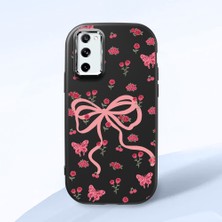 HONTINGA Samsung Galaxy S20 Fe ile Uyumlu Kılıfı Kamera Korumalı Düşüme Önleyici Basitlik Siyah Yumuşak Silikon Telefon Kılıfı Fiyonk Desenli K4-0253