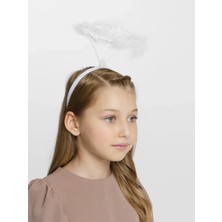 Nikaa Shop Beyaz Otrişli Tüylü Esnek Yapı Melek Haresi Melek Tacı