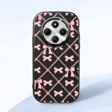 HONTINGA Redmi 14C ile Uyumlu Kılıfı Kamera Korumalı Düşüme Önleyici Basitlik Siyah Yumuşak Silikon Telefon Kılıfı Küçük Fiyonk Desenli K4-0252