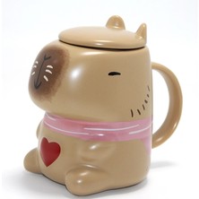 3D Capybara Tasarımı Porselen Kupa Bardak ALK4510