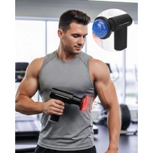 Zenvia Şarjlı Masaj Tabancası Sıcak Soğuk Terapi Sessiz Güçlü Motorlu