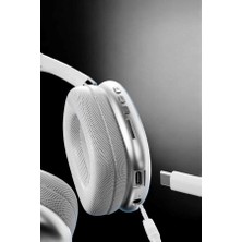 Akinco P9 Air Kablosuz 5.0 Mikrofonlu Bluetooth Kulaklık Beyaz Yüksek Ses Kaliteli