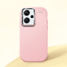 HONTINGA Redmi Note 13 Pro Plus 5g ile Uyumlu Kılıfı Kamera Korumalı Düşüme Önleyici Basitlik Pembe Yumuşak Silikon Telefon Kılıfı K4-0000