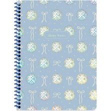 Keskin Color Keskin 16,5x 22,5 Çizgili Spiralli Işıltı Defter - Karışık Renkler