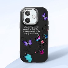 HONTINGA Oppo A5 Pro 5g ile Uyumlu Kılıfı Kamera Korumalı Düşüme Önleyici Basitlik Siyah Yumuşak Silikon Telefon Kılıfı Kelebek Desenli K4-0243