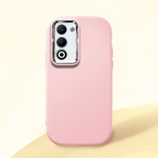 HONTINGA Oppo A5 ile Uyumlu Kılıfı Kamera Korumalı Düşüme Önleyici Basitlik Pembe Yumuşak Silikon Telefon Kılıfı K4-0000