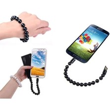 İsmiyle Al Android Boncuk Tasarımlı Bileklik Şeklinde Şarj Data Kablosu