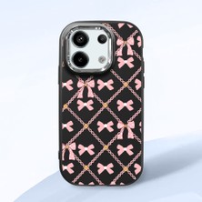 HONTINGA Redmi Note 13 Pro 5g ile Uyumlu Kılıfı Kamera Korumalı Düşüme Önleyici Basitlik Siyah Yumuşak Silikon Telefon Kılıfı Küçük Fiyonk Desenli K4-0252