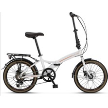 Ümit Assos 20 Jant M.disk 6 Vites Katlanır Bisiklet Krem Karamel