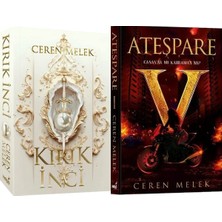 İndigo Kitap Kırık Inci 1 Karton Kapak ve Ateşpare 1 Karton Kapak (Ceren Melek) 2'li Set