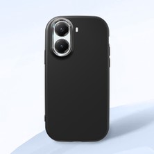 HONTINGA Poco X7 Pro ile Uyumlu Kılıfı Kamera Korumalı Düşüme Önleyici Basitlik Siyah Yumuşak Silikon Telefon Kılıfı K4-0000