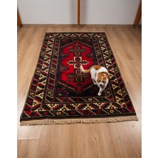 Kadriye Yakar El Dokuma Halı / Döşeme Altı, Kirman Büküm Yün.  (122*193)