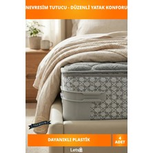 Letsii Pratik Yatak Kenarı Nevresim Çarşaf Tutucu Aparat 4’lü Set