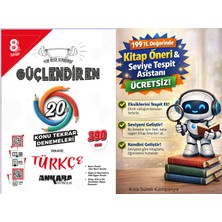 Ankara Yayıncılık 8. Sınıf Türkçe 20'li Konu Tekrar Denemesi + 199 Tl Seviye Tespit ve Kitap Öneri Asistanı Hediye (Yeni Baskı)