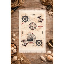 Lief Home %100 Pamuk Saçaklı Dijital Baskı El&yüz Havlusu 40X60 Cm–yumuşak Doku,yüksek Su Emici Mutfak Havlusu
