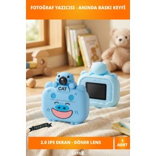 Letsii 1080P Kameralı Fotoğraf Yazıcısı Mavi Renk