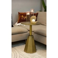 Eks Tekli Pera Model Antik Eskitme Sehpa 55 cm