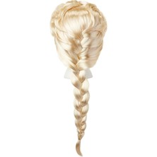 Pileli Store Platin Altın Dore Renk Karlar Ülkesi Elsa Frozen Peruğu Çocuk Boy (4887)