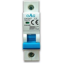 Oag Otomatik Sigorta 2 Amper 230/400 Volt 47