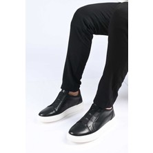 Bestello Bağcıksız Lastikli  Eva Taban Hakiki Deri Sneaker 174-24226 Erkek Ayakkabı