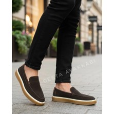 Erkek Günlük Comfort Ayakkabı Koyu Kahverengi