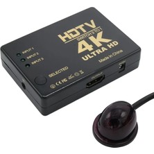 Fully G-538N 4K Ultra Hd Destekli 3 Port Uzaktan Kumandalı HDMI Switch Çoğaltıcı