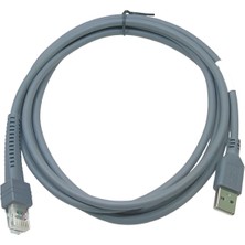 Ex Zebra Ds Serisi DS4608 Uyumlu CBA-U01-S07ZAR USB Barkod Okuyucu Kablosu 2.1m