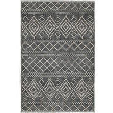 Halı Sepeti Luxess Cool 405 Antrasit Dokuma Taban Halı