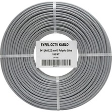 Eyfel EF-C400 2X0.22MM Folyolu 100 Metre Cctv Kamera Kablosu