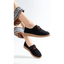 Kadın Günlük Golf Ayakkabı Kot Siyah