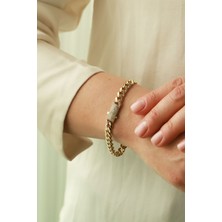 Aydın Kuyumculuk 14 Ayar Altın,taşlı Gurmet Bileklik AGBLK687