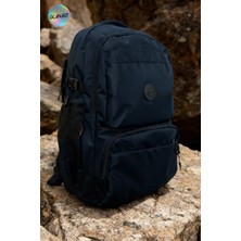 Glanart Keten Kumaş 5 Bölmeli Büyük Boy Dağcı Çantası-Kamp Çantası