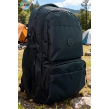 Glanart Keten Kumaş 5 Bölmeli Büyük Boy Dağcı Çantası-Kamp Çantası