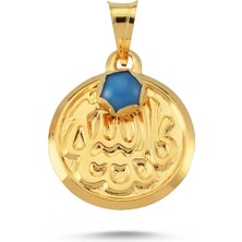 Zeya Kuyumculuk 14 Ayar Altın Yuvarlak Maşallah Kolye Ucu